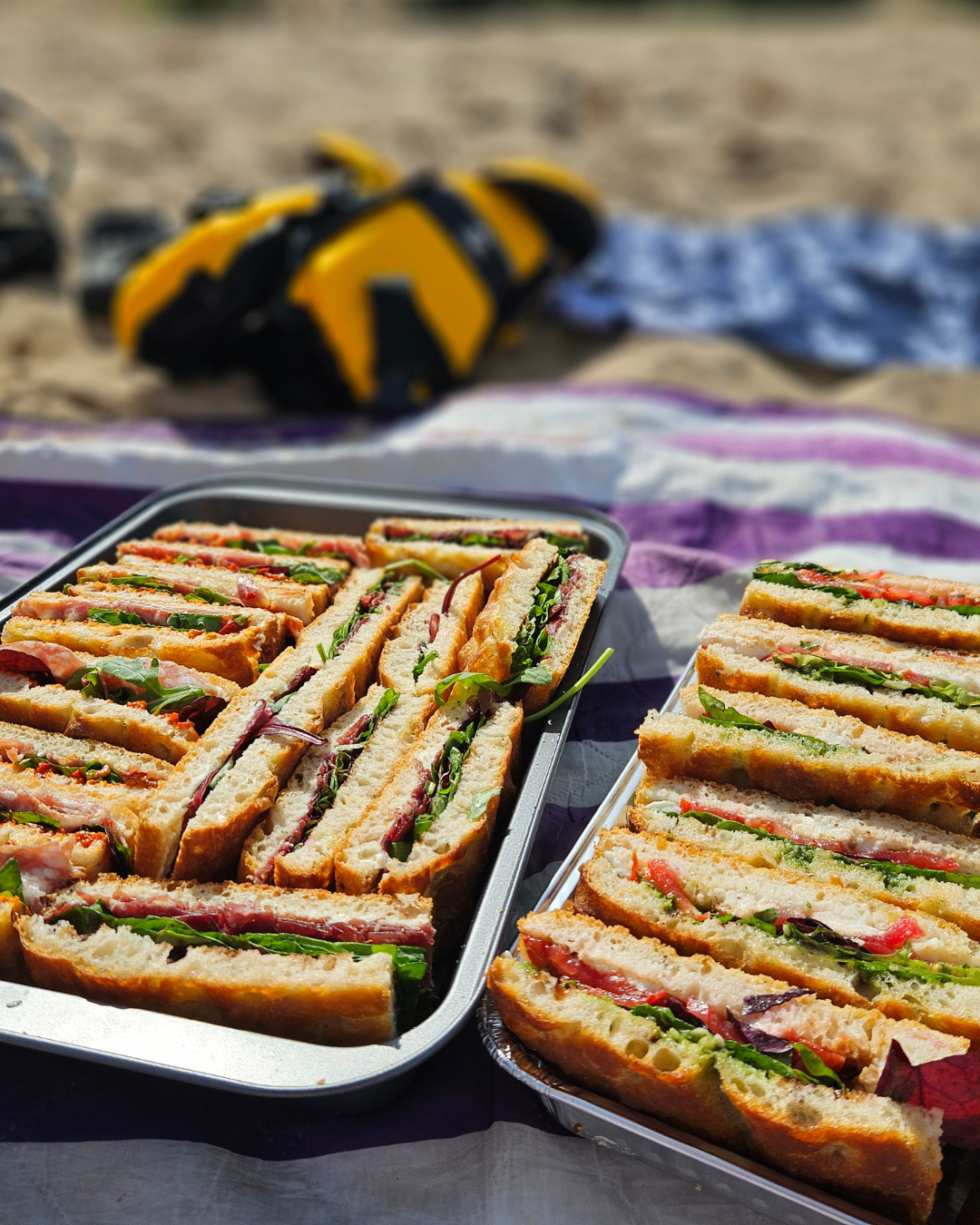 Artisanal sandwich with fresh ingredients