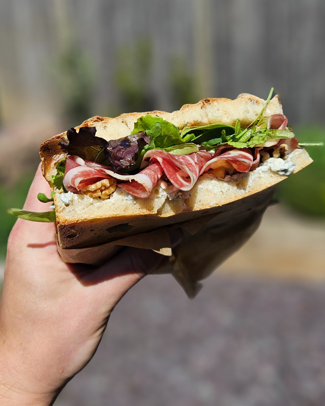 Delicious handcrafted sandwich